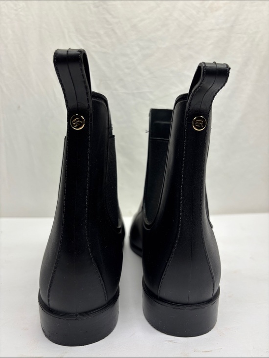 Banana Republic Black Slip-On Chelsea Rain Boots, SZ 10 M, 1(BA) main image 4